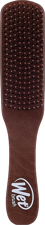 Męski grzebień do splątanych włosów - Wet Brush Mens Detangler Brown Leather — Zdjęcie N1