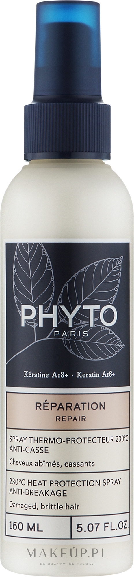 Spray termoochronny do włosów zniszczonych i łamliwych - Phyto Thermo-Protective Spray Damaged, Brittle Hair — Zdjęcie 150 ml