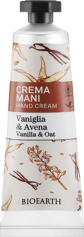 Krem do rąk Wanilia i owies - Bioearth Family Vanilla & Oat Hand Cream