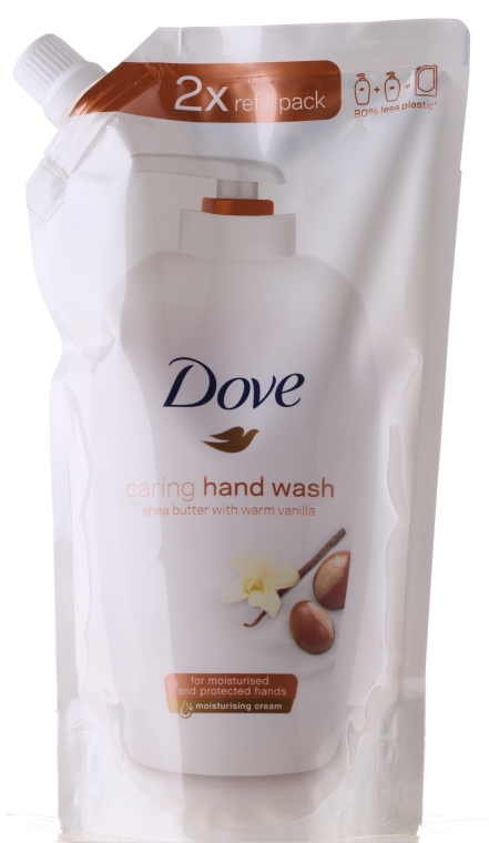 Mydło do rąk Masło shea i wanilia - Dove Caring Hand Wash Shea Butter With Warm Vanilla (uzupełnienie) — Zdjęcie N3
