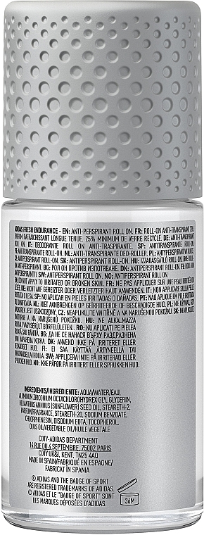Dezodorant-antyperspirant w kulce dla mężczyzn - Adidas Fresh Endurance 72H Anti-Perspirant — Zdjęcie N2
