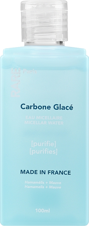 Oczyszczający płyn micelarny do twarzy - RARE Paris Carbone Glace Purifying Micellar Water