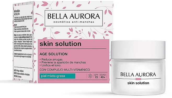 Krem nawilżający do cery tłustej i mieszanej - Bella Aurora Skin Solution Age Solution Oil/Combination Skin — Zdjęcie N1