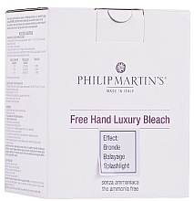 Kup PRZECENA! Luksusowy puder rozjaśniający do włosów - Philip Martin's Free Hand Luxury Bleach *