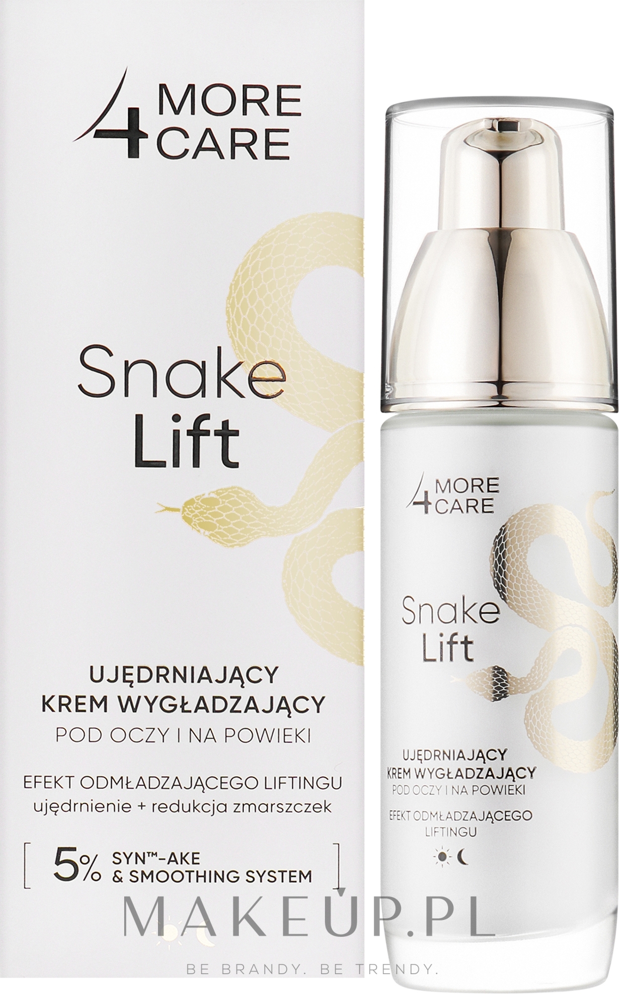 Ujędrniający krem do skóry wokół oczu - More4Care Snake Lift Firming Eye Smoothing Cream — Zdjęcie 35 ml