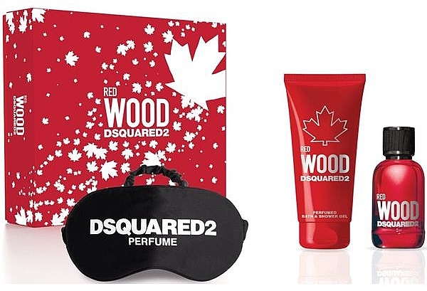 Dsquared2 Red Wood Pour Femme - Zestaw (edt 50 ml + sh/gel 100 ml + sleep mask) — Zdjęcie N1