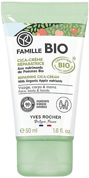 Rewitalizujący krem do twarzy, ciała i rąk - Yves Rocher Famille Bio Repairing Cica-Cream — Zdjęcie N1