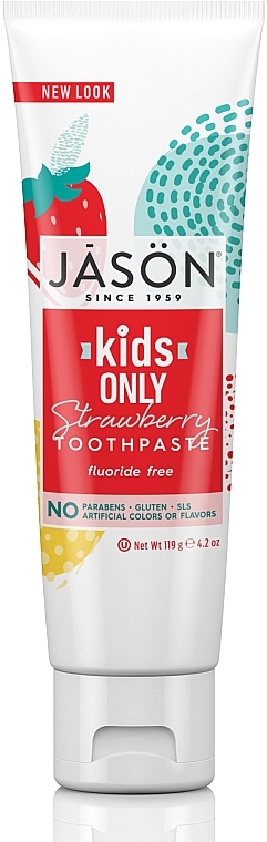 Naturalna pasta do zębów dla dzieci Truskawka - Jason Natural Cosmetics Kids Only Toothpaste Strawberry — Zdjęcie N1