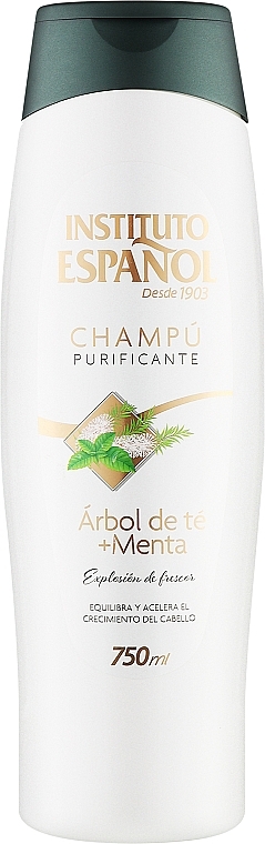 Szampon oczyszczający z drzewa herbacianego - Instituto Espanol Purifying Shampoo Tea Tree Mint — Zdjęcie N1