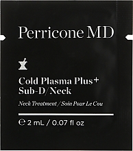 Przeciwstarzeniowy krem-serum do twarzy, szyi, podbródka i dekoltu - Perricone MD Cold Plasma Plus+ Sub-D/Neck (próbka) — Zdjęcie N2