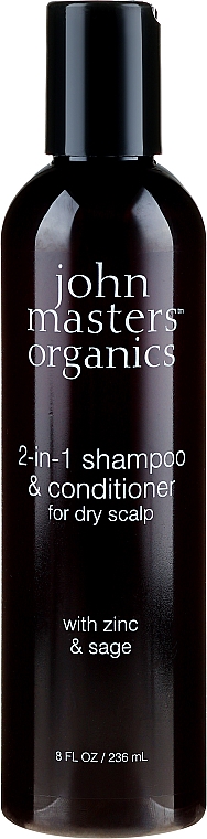 Szampon do włosów 2 w 1 - John Masters Organics Zinc & Sage Shampoo & Conditioner — Zdjęcie N1