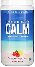 Uspokajający suplement diety - Natural Vitality Calm The Anti-Stress Drink Ruspberry Lemon — Zdjęcie N1