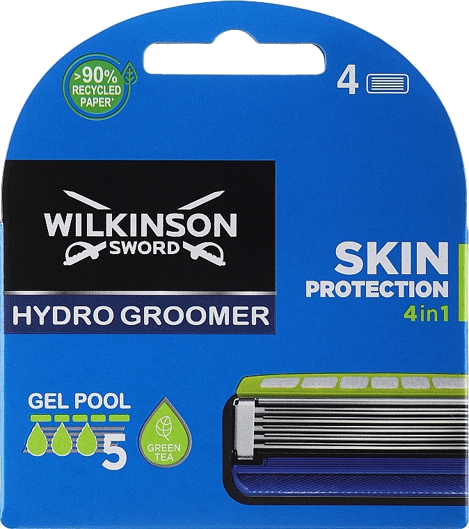 Wymienne wkłady do maszynki do golenia, 4 szt. - Wilkinson Sword Hydro 5 Groomer Power Select — Zdjęcie N1