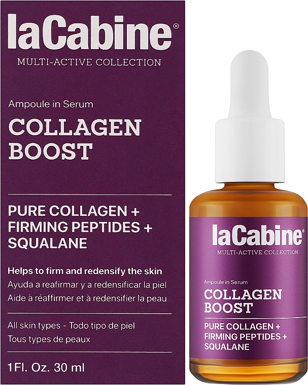 Serum nawilżające, przeciwstarzeniowe i przeciwzmarszczkowe - La Cabine Lacabine Collagen Boost — Zdjęcie N2