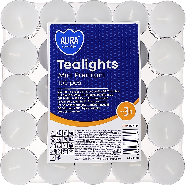 Podgrzewacze zapachowe - Bispol Aura Mini Premium Tealights — Zdjęcie N1