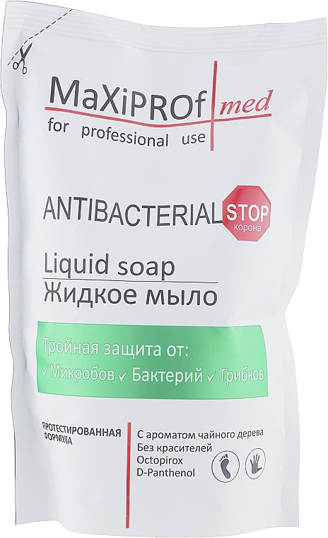 Antybakteryjne mydło w płynie o zapachu drzewa herbacianego - MaXiPROf (doypack)