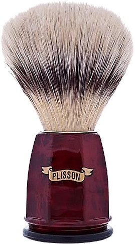 Pędzel do golenia, orzech - Plisson Russian Grey Faceted Brush — Zdjęcie N1