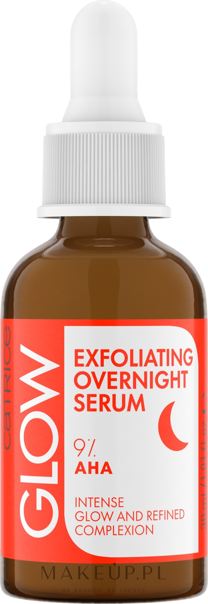 Serum do twarzy na noc - Catrice Glow Exfoliating Overnight Serum — Zdjęcie 30 ml