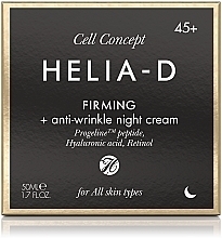 Przeciwzmarszczkowy krem do twarzy na noc, 45+ - Helia-D Cell Concept Cream — Zdjęcie N3