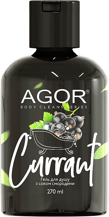 Żel pod prysznic z sokiem porzeczkowym	 - Agor Body Cleans Series Currant Shower Gel — Zdjęcie N1