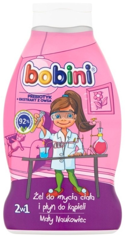 Żel do mycia ciała i płyn do kąpieli 2 w 1 dla dzieci - Bobini Kids — Zdjęcie N1