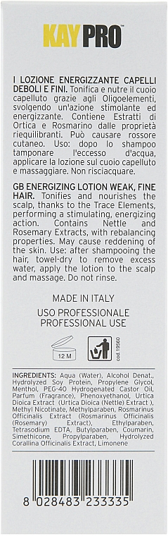 Lotion przeciw wypadaniu włosów - KayPro Energy Scalp Care Lotion — Zdjęcie N3