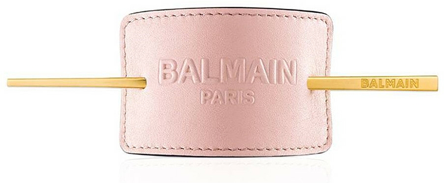 Spinka do włosów - Balmain Paris Hair Couture Pastel Pink Embossed Hair Barrette SS20 — Zdjęcie N1