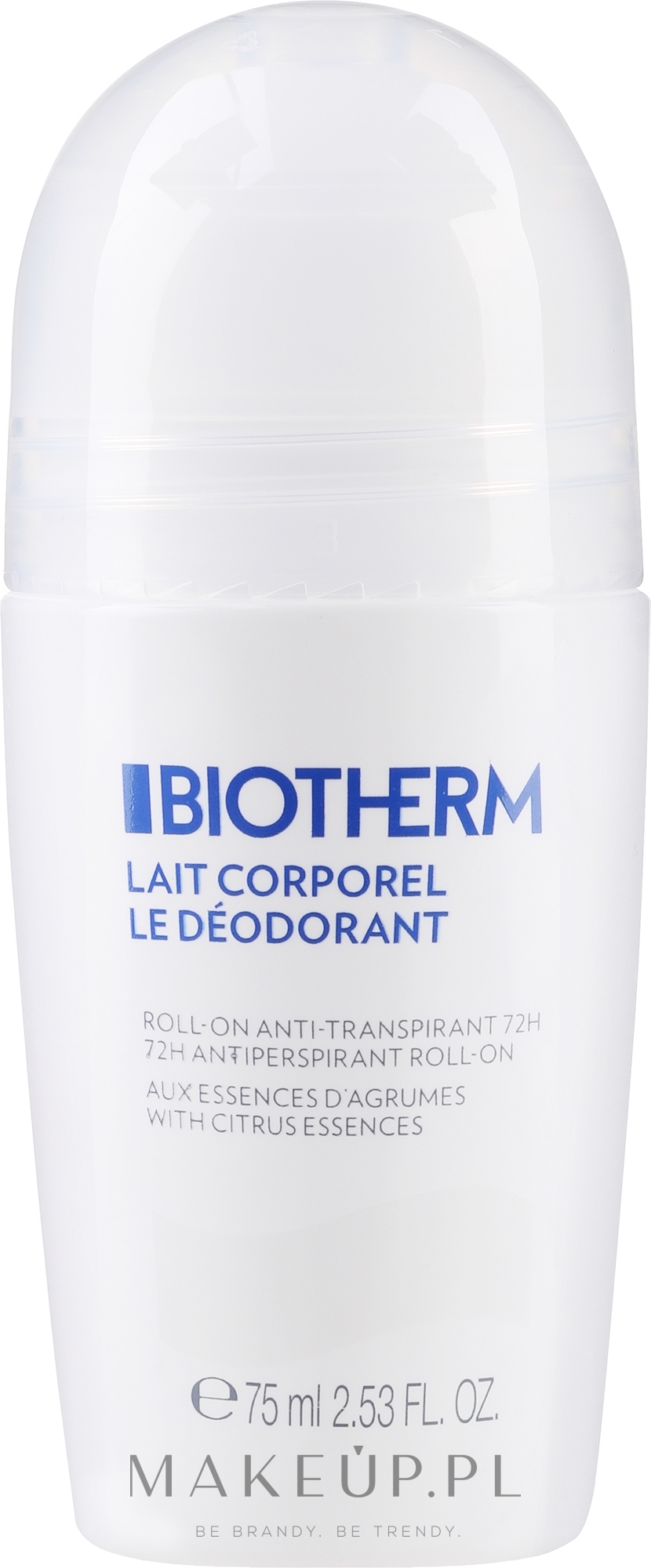 Dezodorant-antyperspirant w kulce - Biotherm Lait Corporel Deodorant Roll-On — Zdjęcie 75 ml