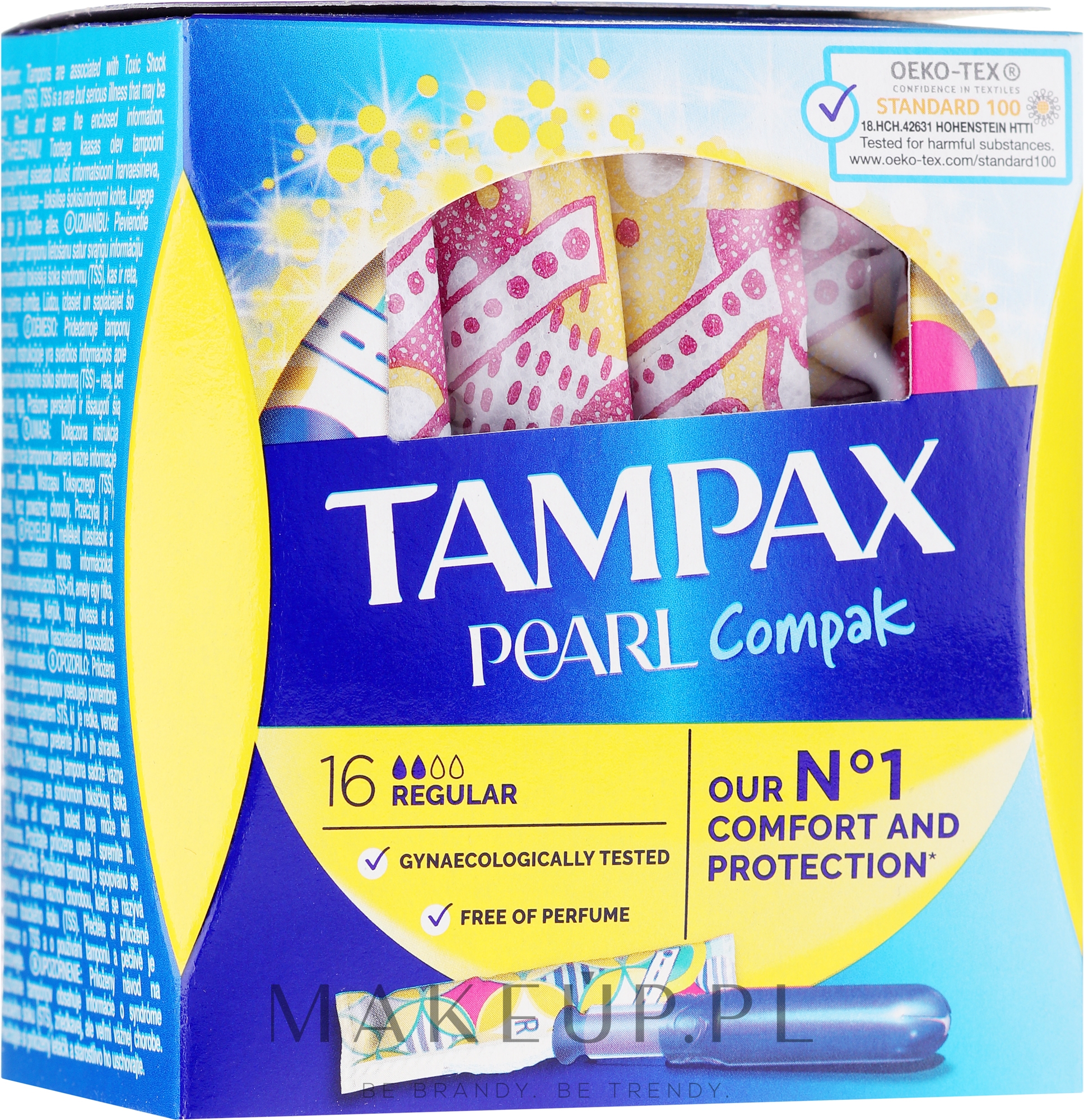 Tampony z aplikatorem, 16 szt. - Tampax Pearl Compak Regular  — Zdjęcie 16 szt.