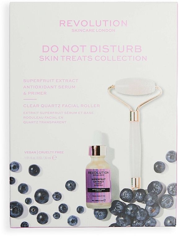 Zestaw - Revolution Skincare Do Not Disturb Skin Treats Collection (serum/30ml + ass/1pcs) — Zdjęcie N2