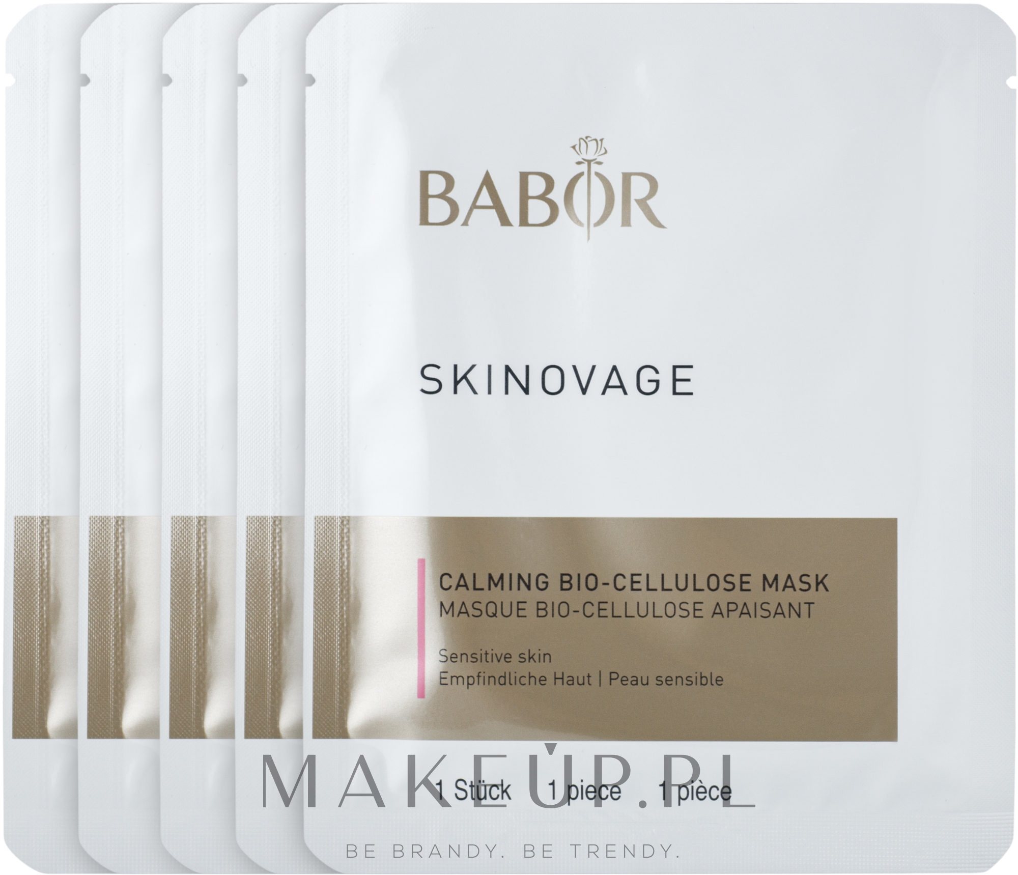Biocelulozowa maska do wrażliwej skóry - Babor Skinovage Calming Bio-Cellulose Mask — Zdjęcie 5 szt.