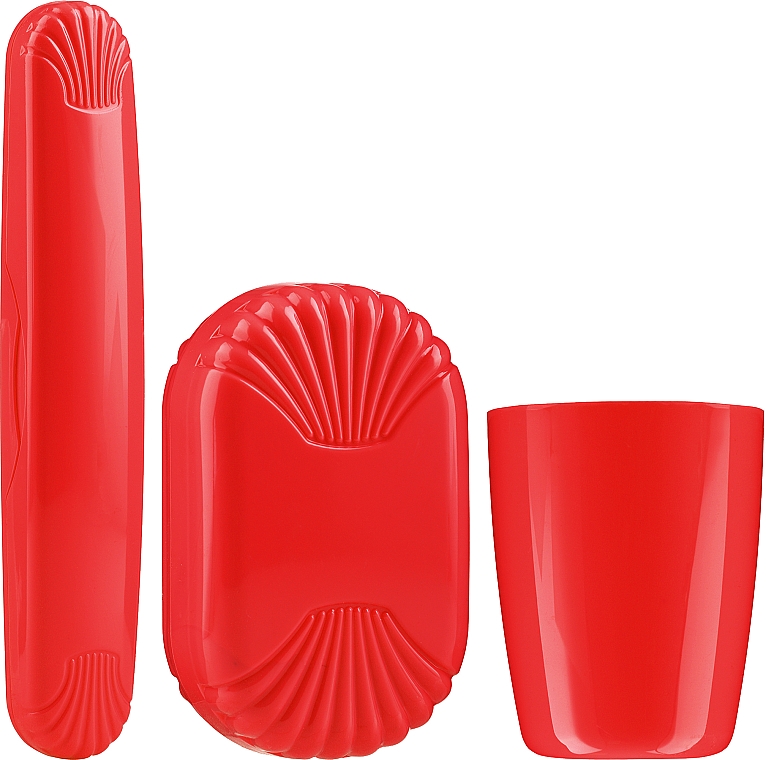 Zestaw toaletowy, 42058, czerwony - Top Choice Set (accessory/3pcs) — Zdjęcie N1