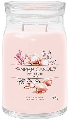 Świeca zapachowa w słoiku Pink Sands, 2 knoty - Yankee Candle Singnature  — Zdjęcie N2