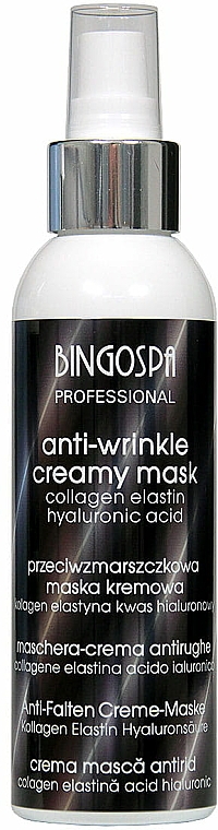 Przeciwzmarszczkowa maska kremowa z kolagenem, elastyną i kwasem hialuronowym - BingoSpa Artline Anti-Wrinkle Cream Mask — Zdjęcie N1