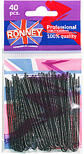 Kup Wsuwki, czarne 70 mm, 40 szt. - Ronney Professional Professinal Curly Hairpins