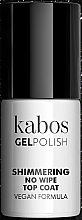 Błyszczący top ciat - Kabos Gel Polish Shimmering No Wipe Top Coat — Zdjęcie N1