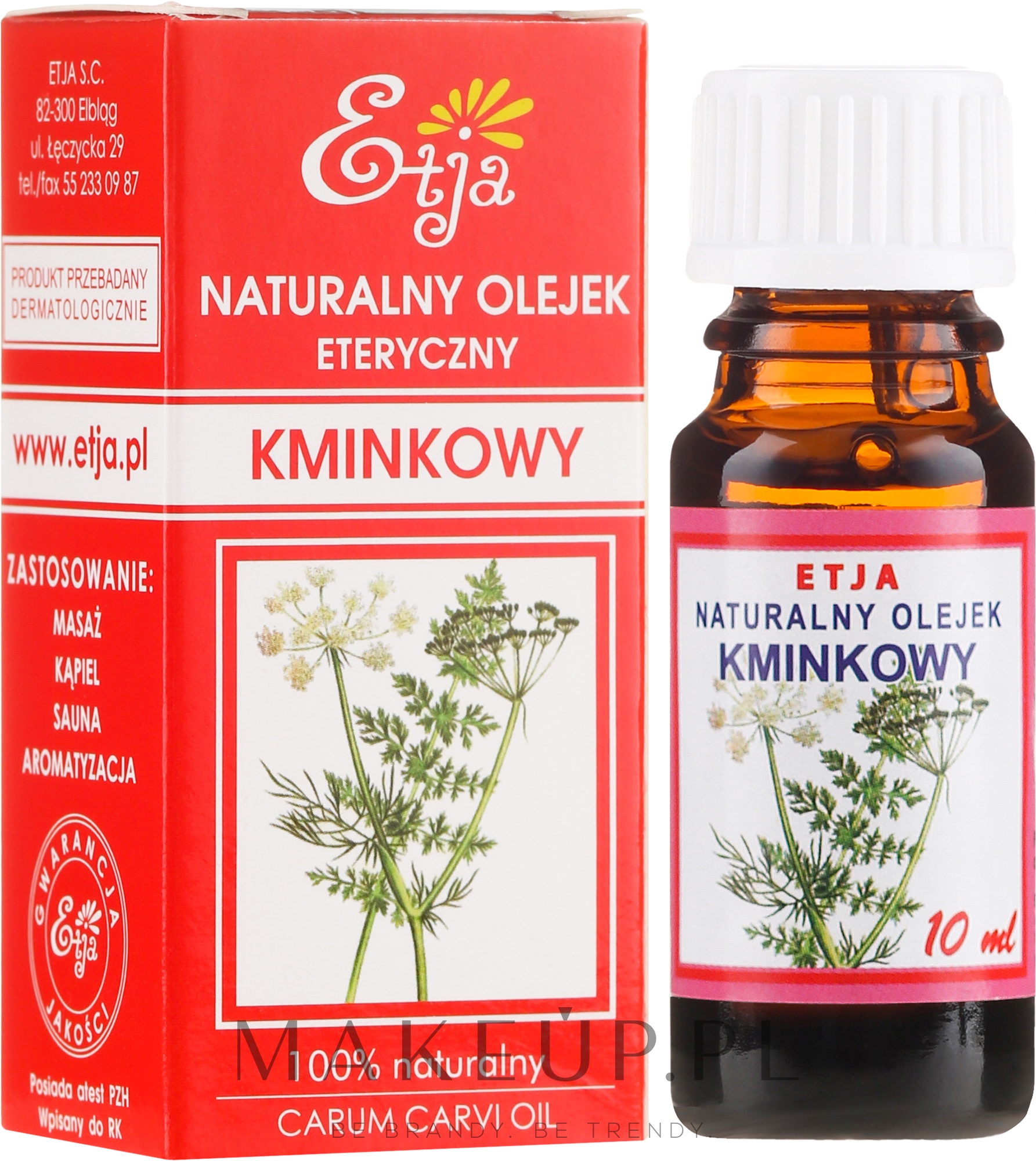 Naturalny olejek kminkowy - Etja — Zdjęcie 10 ml