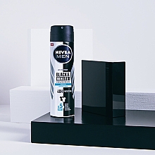 Antyperspirant w sprayu przeciw żółtym i białym śladom dla mężczyzn - NIVEA MEN Invisible For Black & White Fresh 48 H Anti-Perspirant Spray — Zdjęcie N6