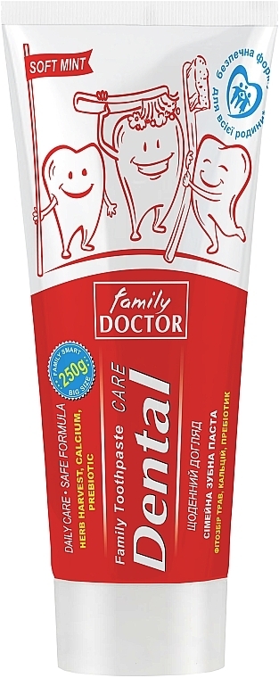 Pasta do zębów dla dzieci i dorosłych - Family Doctor Dental Care Toothpaste — Zdjęcie N1