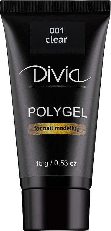 Polygel do przedłużania paznokci, 15 g - Divia Polygel For Nail Modeling — Zdjęcie N1