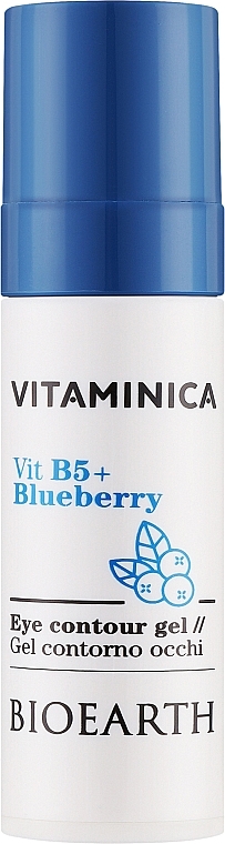 Żel do konturowania oczu - Bioearth Vitaminica Vit B5 + Blueberry Eye Contour Gel