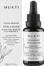 Witaminowy booster do twarzy Vital A - Mukti Organics Vitamin Booster Elixir — Zdjęcie N2