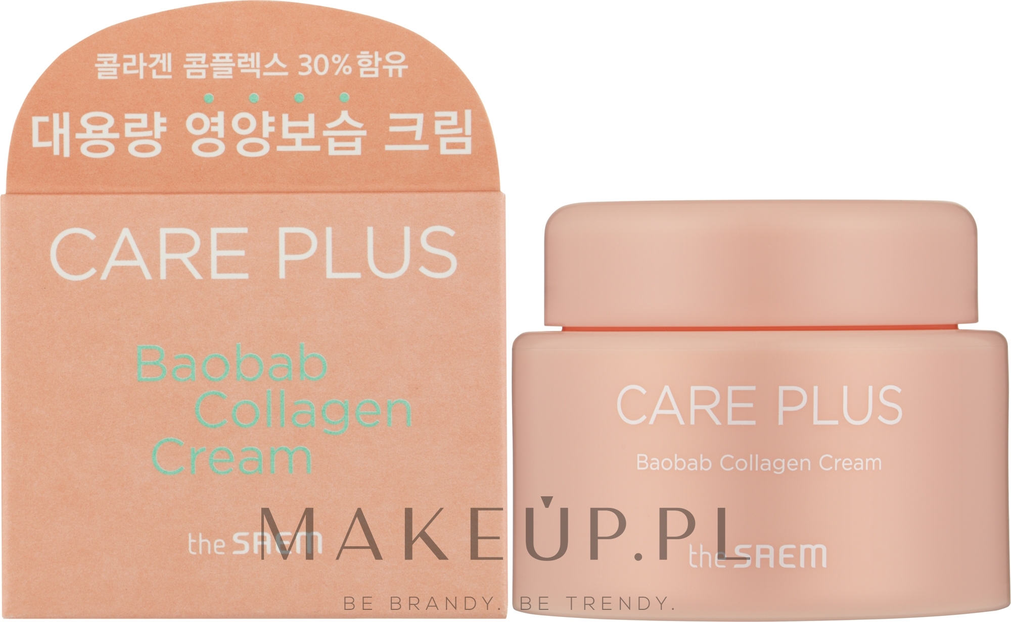 Krem kolagenowy do twarzy z ekstraktem z baobabu - The Saem Care Plus Baobab Collagen Cream — Zdjęcie 100 ml