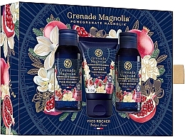 Zestaw 3 produktów Granat & magnolia - Yves Rocher Pomegranate & Magnolia (sh/gel/50ml + b/scrub/30ml + b/lot/50ml) — Zdjęcie N1