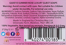 Mydło w kostce Róża - The English Soap Company Summer Rose Guest Soaps — Zdjęcie N2