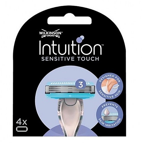 Maszynka do golenia z 4 wkładami - Wilkinson Sword Intuition Sensitive Touch Razor Blades 4 Pack — Zdjęcie N1