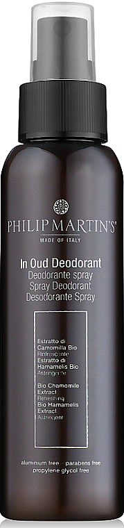 Philip Martin's In Oud Deodorant - Dezodorant w sprayu dla mężczyzn — Zdjęcie N2