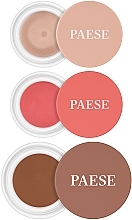 Zestaw - Paese Kiss My Cheeks (Warm) (blush/ 4g + bronzer/12g + highlighter/4g) — Zdjęcie N2