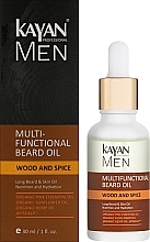 Wielofunkcyjny olejek do brody - Kayan Professional Men Multifunctional Beard Oil — Zdjęcie N2