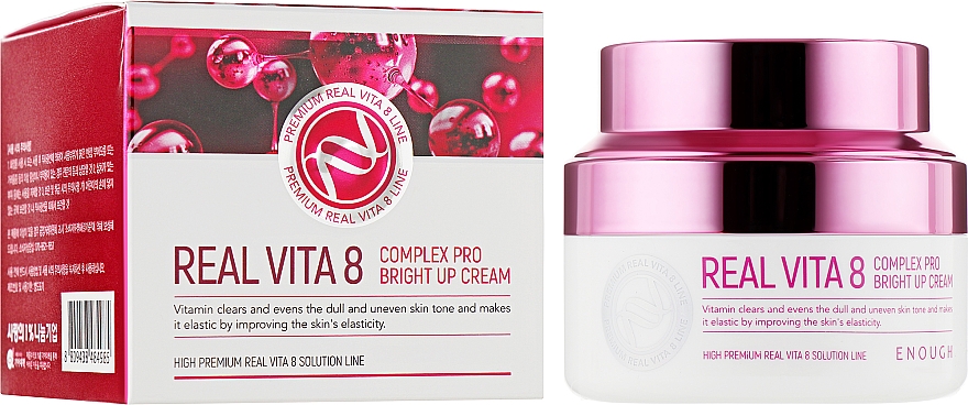 Odżywczy krem do twarzy z witaminami - Enough Real Vita 8 Complex Pro Bright Up Cream — Zdjęcie N2